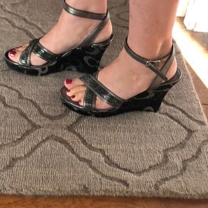 Coach wedge shoes